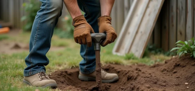 Astuces pratiques pour creuser des trous parfaits pour vos poteaux de clôture